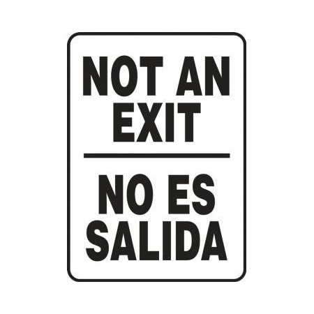 BILINGUAL Safety Sign NOT AN SBMADC523XL